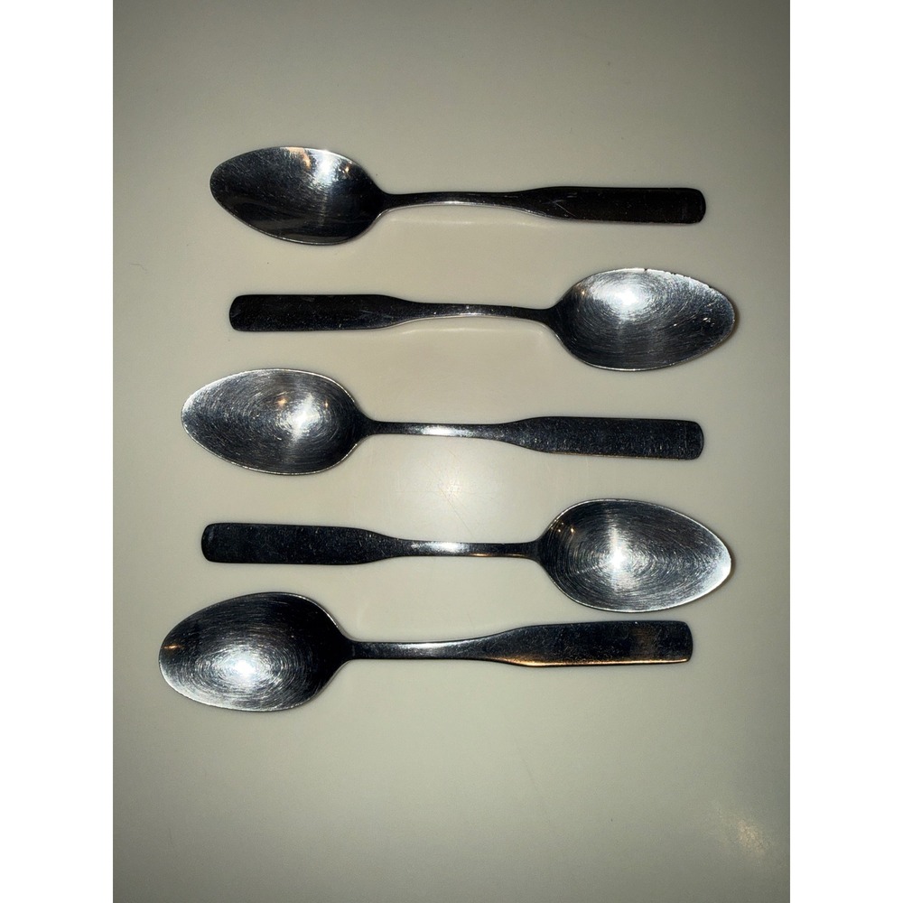 Reed & Barton Heritage Mint Ltd Stainless Teaspoons Set of 5 Silverware 6 inch - Picture 1 of 3
